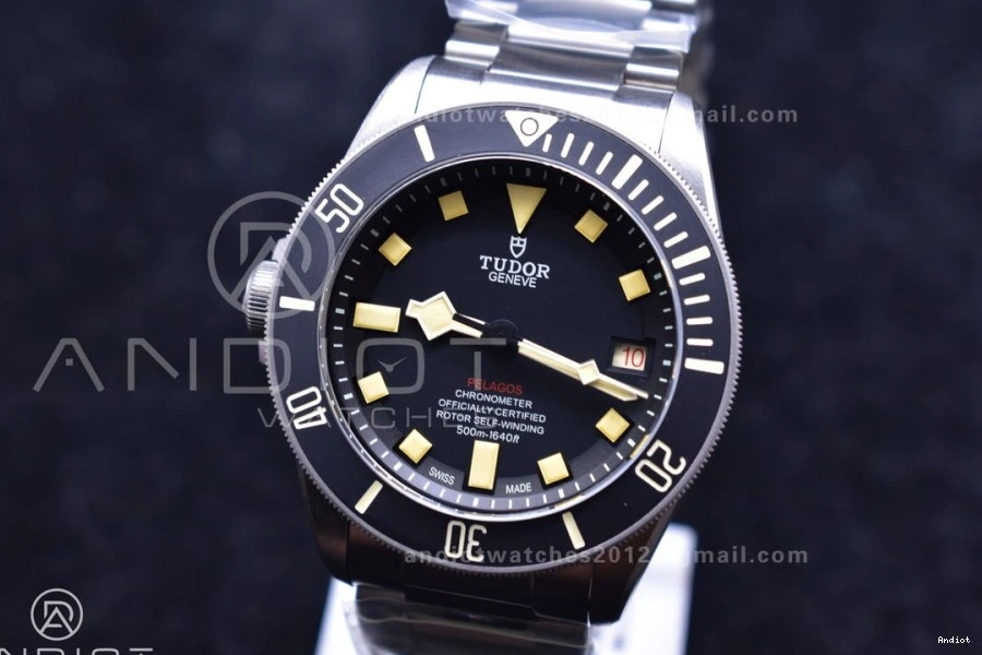 1:1 Dial Titanium Black A2824 Bracelet LHD on XF Edition Pelagos Best Titanium 0209